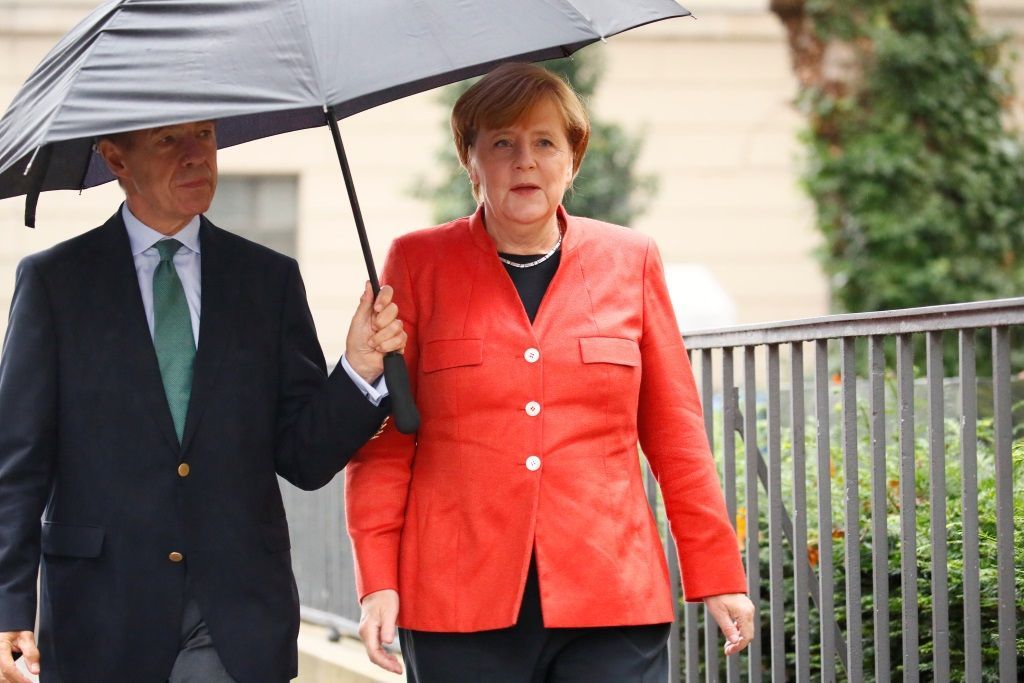 Merkelová manžel Sauer volby