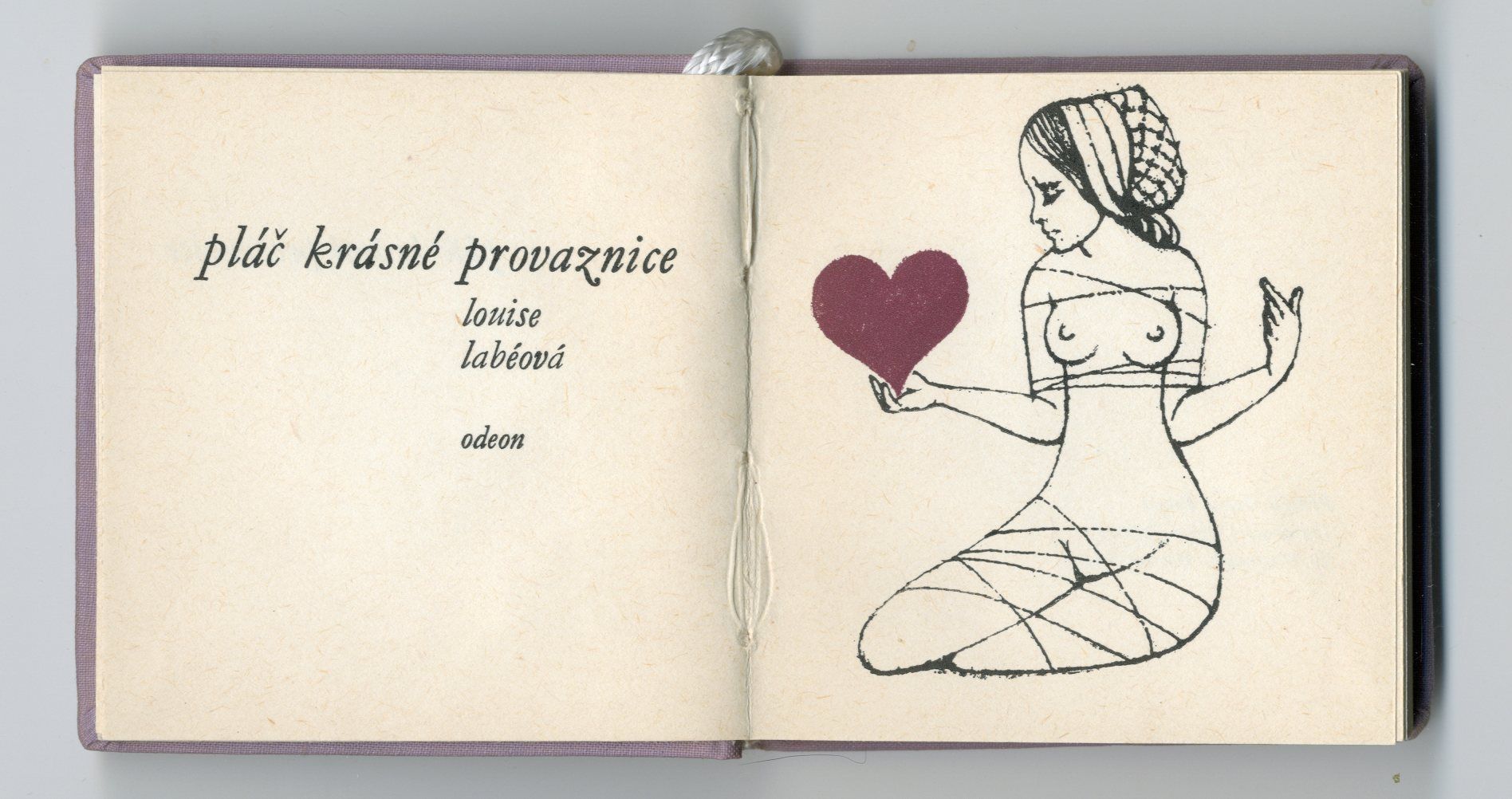 Titulní list Dagmar Berkové do knihy Pláč krásné provaznice, 1976