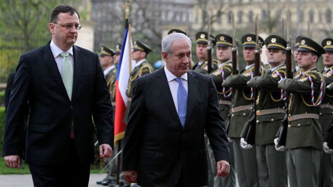 Nečas a Netanjahu v Praze