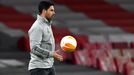 Mikel Arteta ve čtvrtfinále EL Arsenal - Slavia