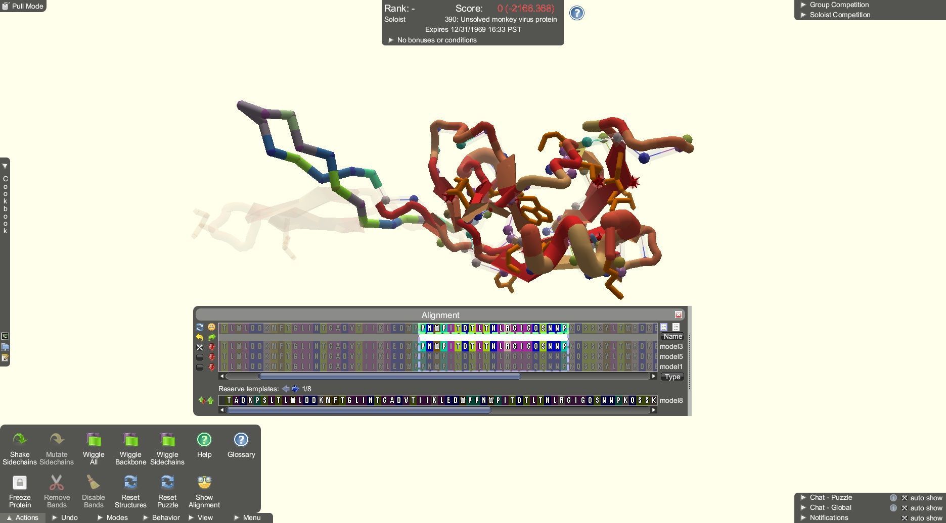 "Nevyřešená" struktura enzymu opičího viru