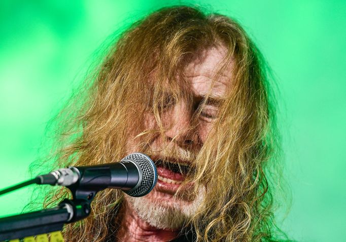 Zpěvák a kytarista Megadeth Dave Mustaine.