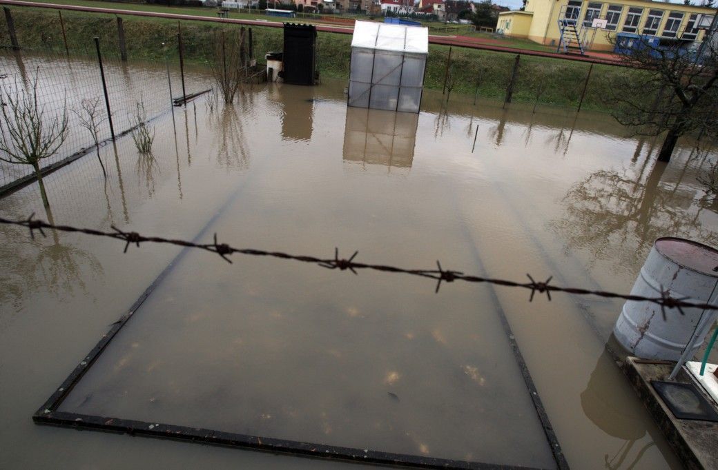 Voda v Nýřanech na Plzeňsku