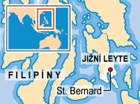 Mapa - Filipíny, Jižní Leyte