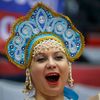 Rusko - Finsko: ruská fanynka