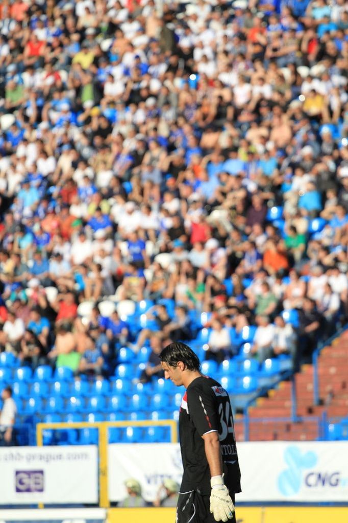 Baník - Slavia, momentky z utkání 29. kola Gambrinus ligy, v němž ostravský klub téměř jistě získal definitivu, pokud jde o záchranu v první lize.