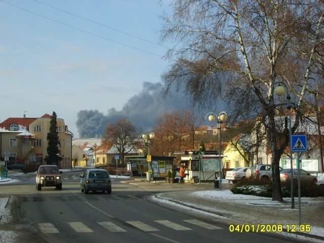 Požár v Bojkovicích