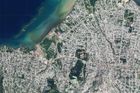 Haiti na satelitních snímcích