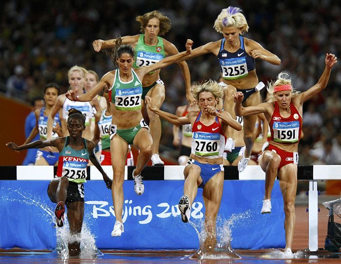 běh na 3000 metrů překážek