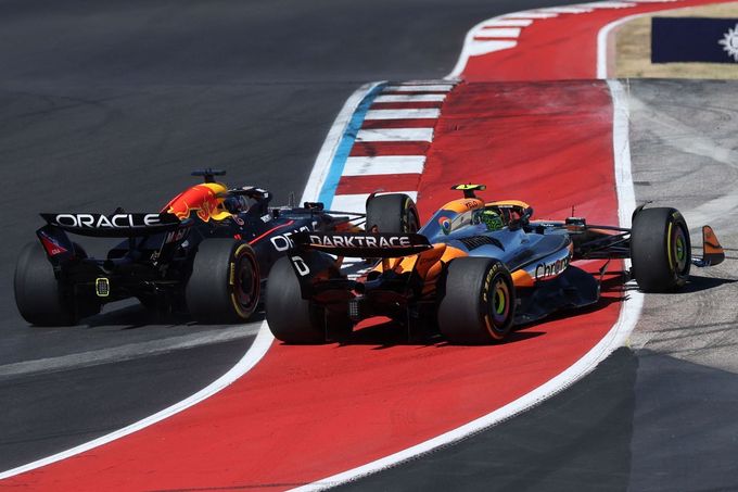 Max Verstappen, Red Bull a Lando Norris, McLaren ve VC USA F1 2024