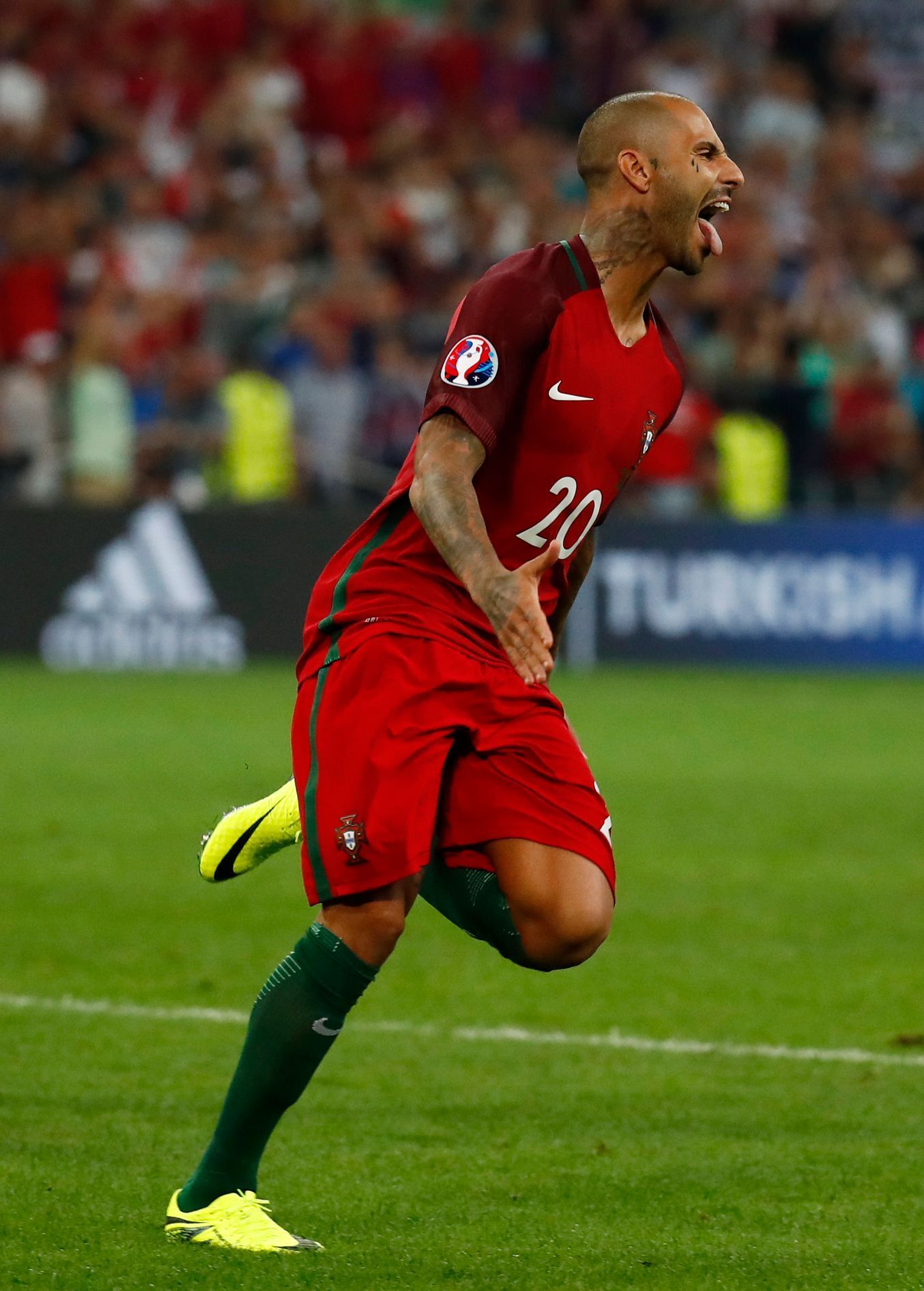 Euro 2016, Polsko-Portugalsko: Ricardo Quaresma slaví vítěznou penaltu