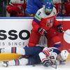 Radko Gudas a Michael Eyssimont ve čtvrtfinále MS 2024 Česko - USA