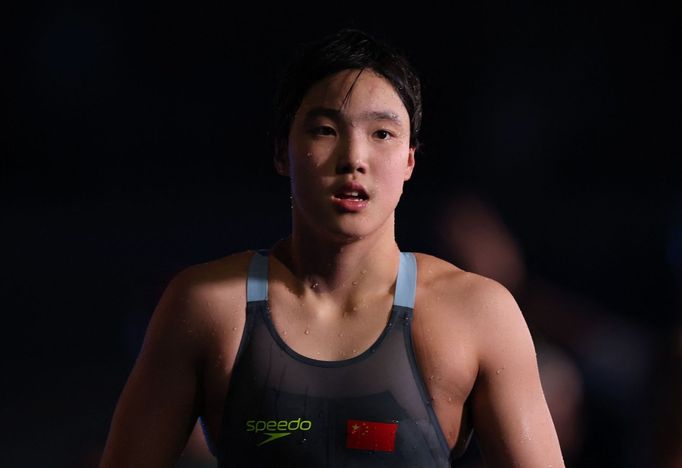 Čínská plavkyně Jü C'-ti na MS 2025 v Singapuru