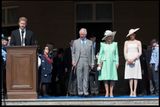 Princ Harry na oficiálním banketu Buckingham Palace Garden Party pronesl svůj první veřejný projev od královské svatby.