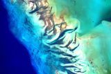 Bahamy vyfotografované z vesmírné stanice ISS. Opět jde o snímek Scotta Kellyho. Fotka byla pořízena už v září 2015, NASA ji zveřejnila letos 19. ledna.
