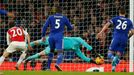 PL, Chelsea-Arsenal: Thibaut Courtois v akci