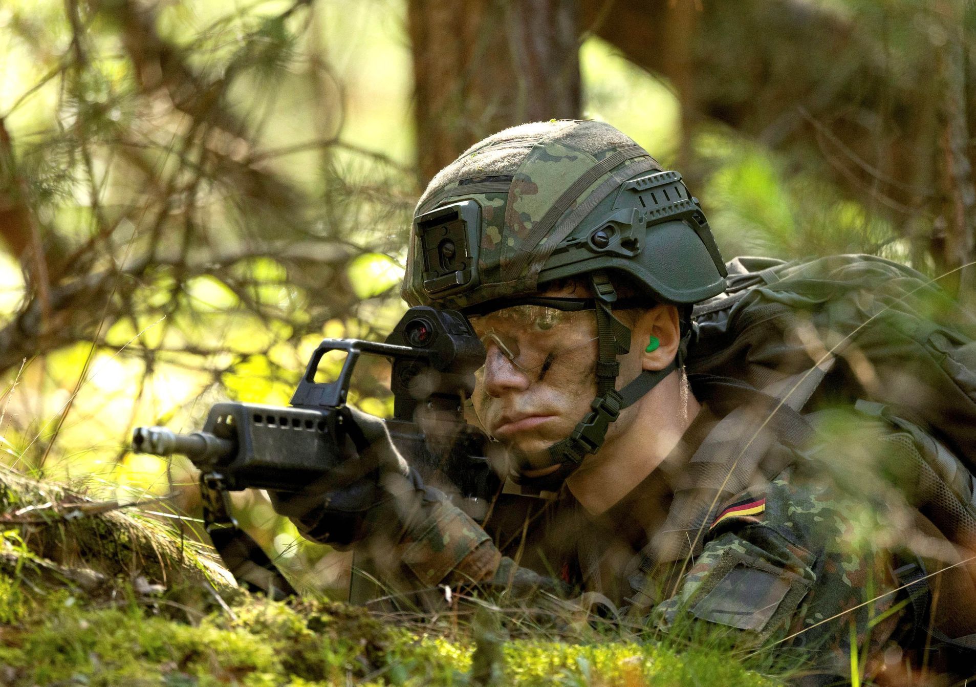 Německo, Bundeswehr, výcvik, pěchota, branci, armáda