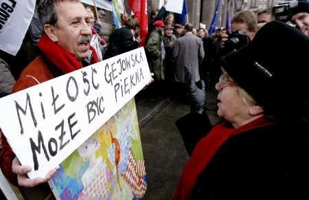 Demonstrace za práva gayů v Polsku