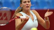 Nicole Vaidišová ve čtvrtfinále turnaje v Moskvě proti světové jedničce Amélii Mauresmové.