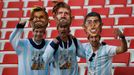 Argentinští fanoušci v zápase Argentina - Island na MS 2018