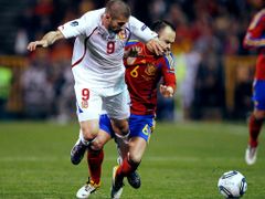 Rezek v reprezentačním dresu proti Španělsku
