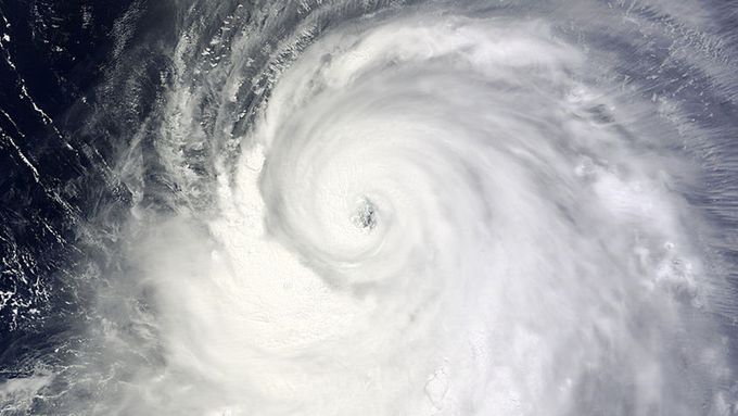 Bouře Neoguri na snímku NASA.