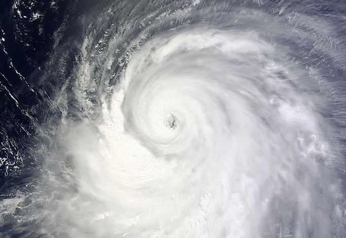 Bouře Neoguri na snímku NASA.