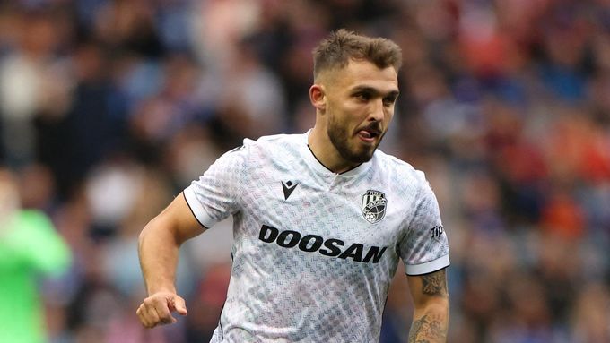 Tomáš Ladra vstřelil v Liberci jediný gól viktoriánů.