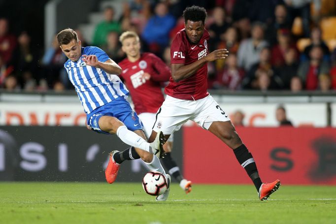 Benjamin Tetteh v ligovém zápase Sparta - Liberec.