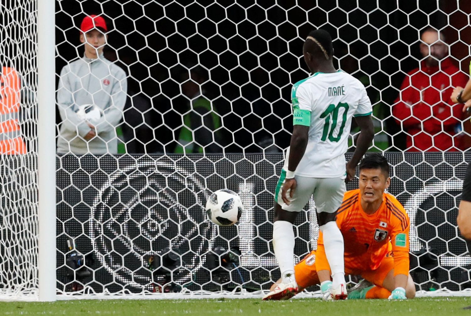 Sadio Mane slaví gól v zápase Japonsko - Senegal na MS 2018