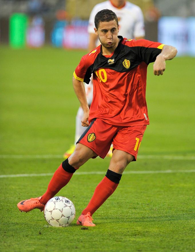 Eden Hazard v dresu belgické reprezentace