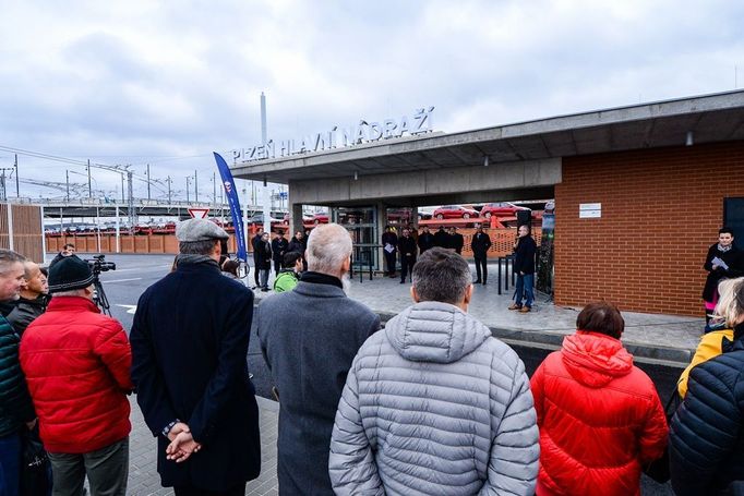 Autobusové nádraží v Plzni.