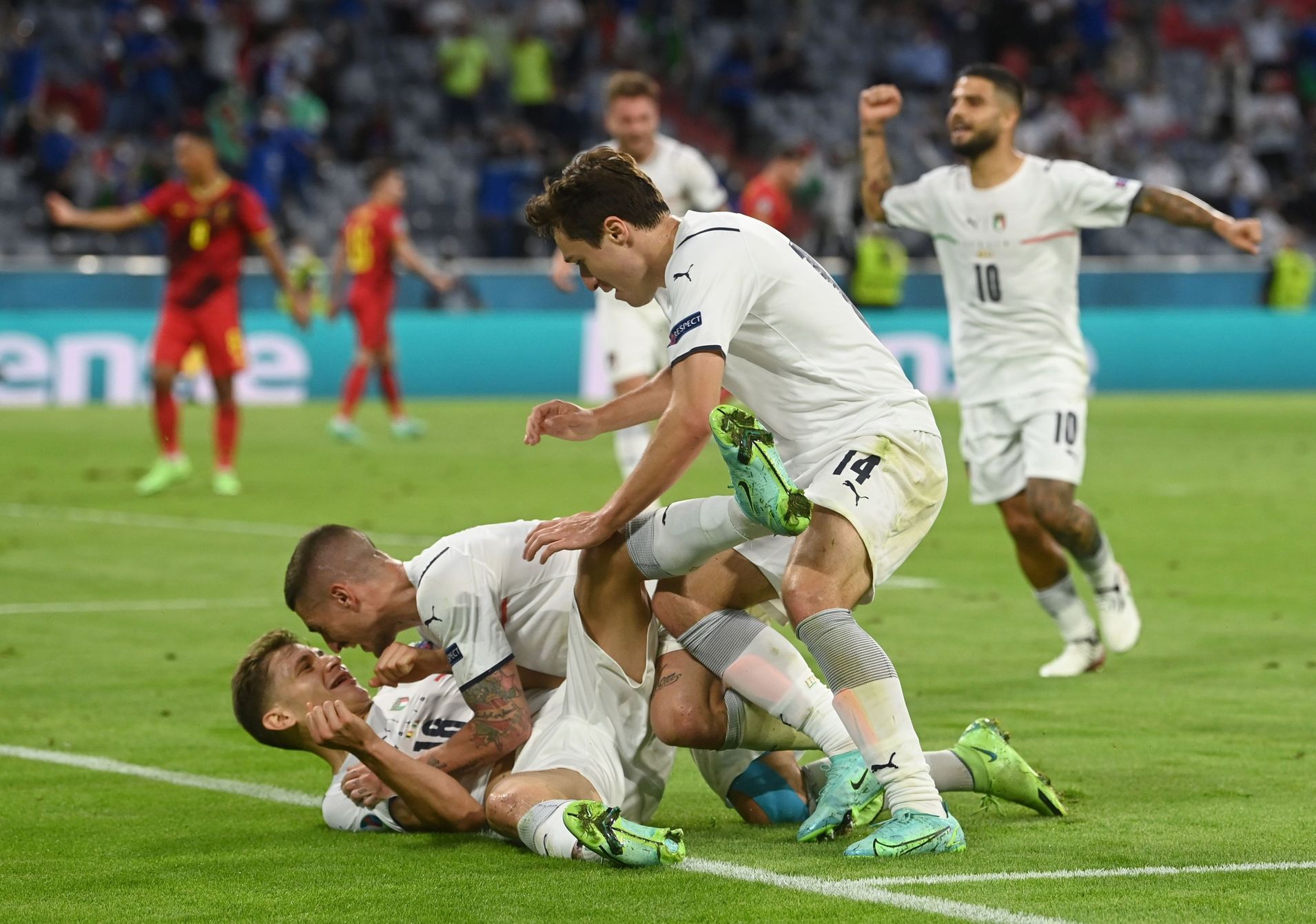 Belgie - Itálie, čtvrtfinále Euro 2020