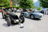 Každé je svým způsobem jedinečné a je těžké zmínit jen pár z nich. Vlevo Bugatti type 59 Sports, jediné auto s patinou. Závodil s ním René Dreyfus, pak ho načerno přelakoval další majitel, belgický král. Dnes jej vlastní Fritz Burkard ze Švýcarska a jezdí s ním celkem pravidelně do práce.