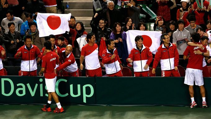 Japonci jsou jen krůček od historicky prvního vítězství v prvním kole Světové skupiny Davis Cupu.