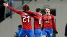 fotbal, kvalifikace ME 2020, Česko - Kosovo, česká radost