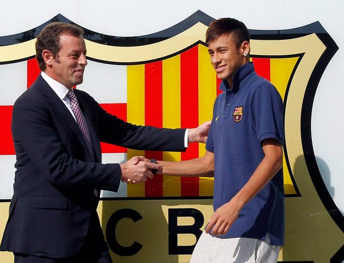 Fotbal: Sandor Rosell a Neymar, FC Barcelona