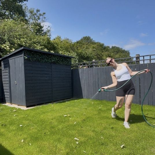 přestavba, zahrada, matka