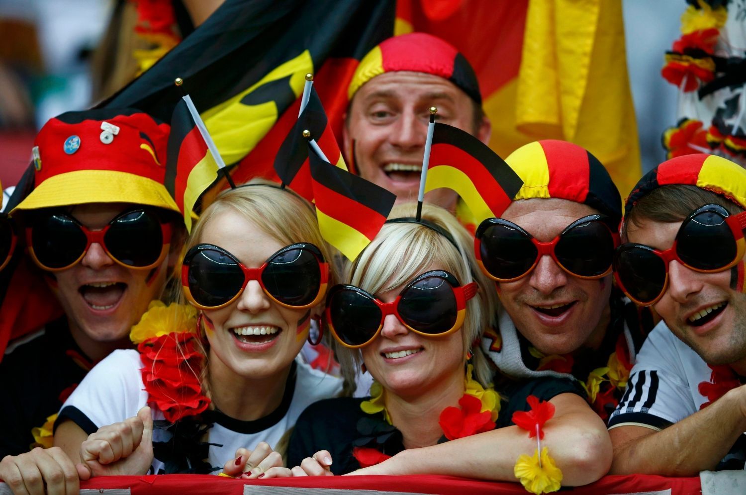 Fanoušci před utkáním Německa s Itálií v semifinále Eura 2012.
