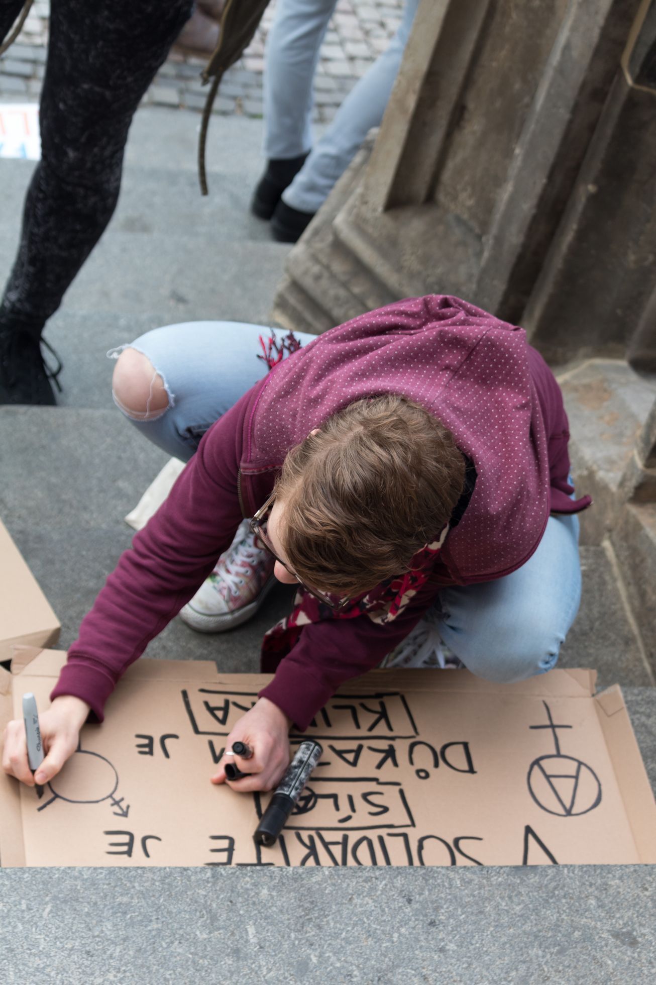 Demonstrace za zachování Kliniky