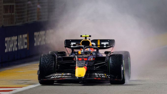 Sergio Pérez, Red Bull ve Velké ceně Singapuru F1 2022