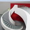 Oscar Niemeyer - Španělsko - Kulturní centrum v Aviles - schodiště