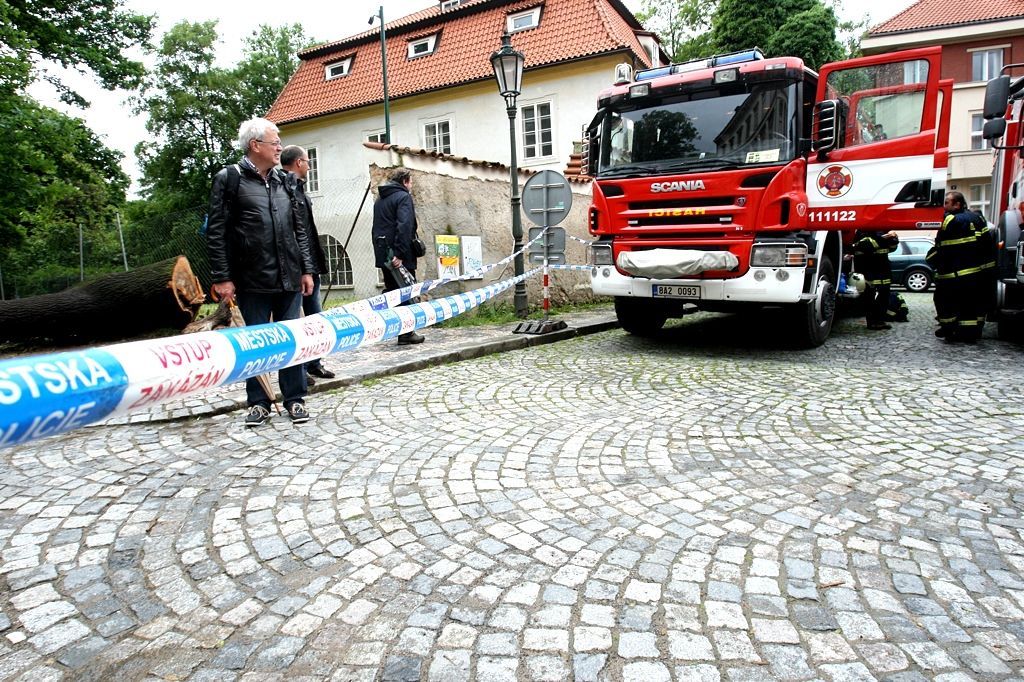 Zvýšená hladina Vltavy