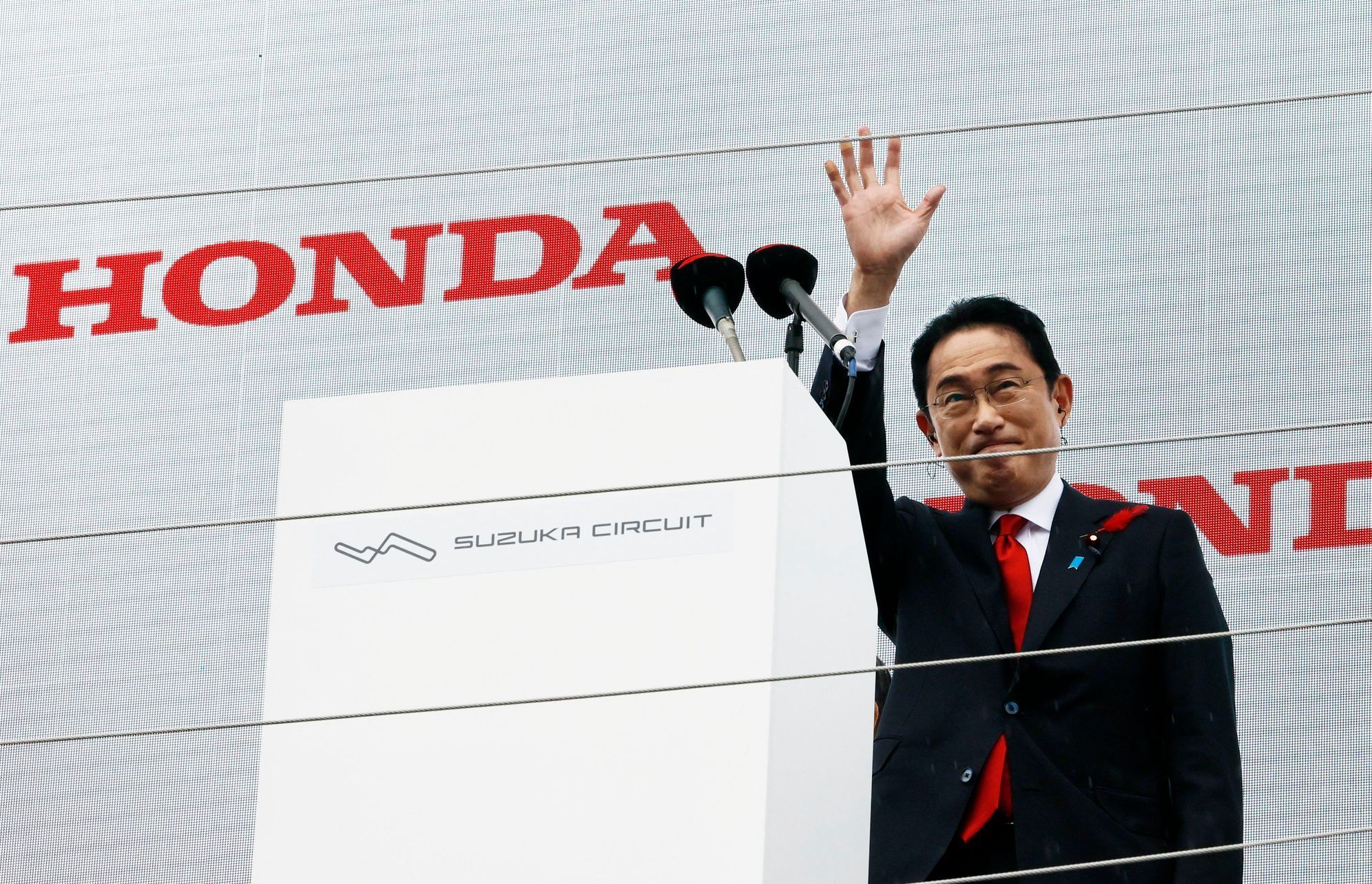 Japonský premiér Fumio Kišida na VC Japonska F1 2022