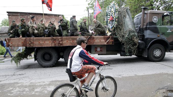 Vojáci separatistické Luhanské Lidové republiky.
