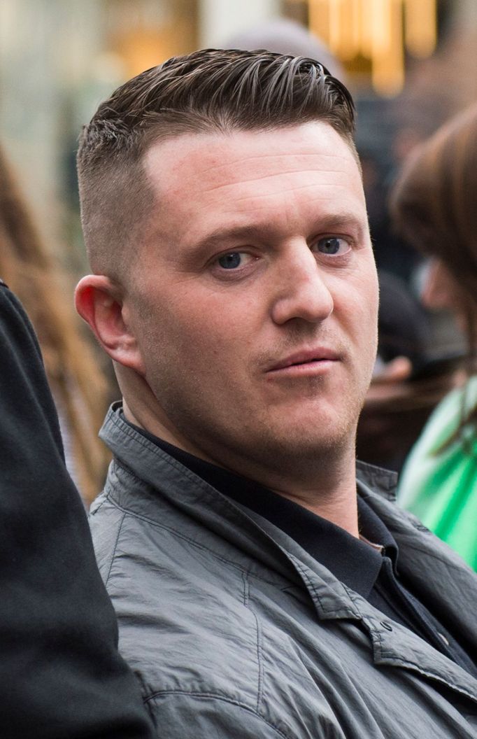 Známá osobnost britské krajně pravicové scény Tommy Robinson. Londýn, 29. 5. 2018.