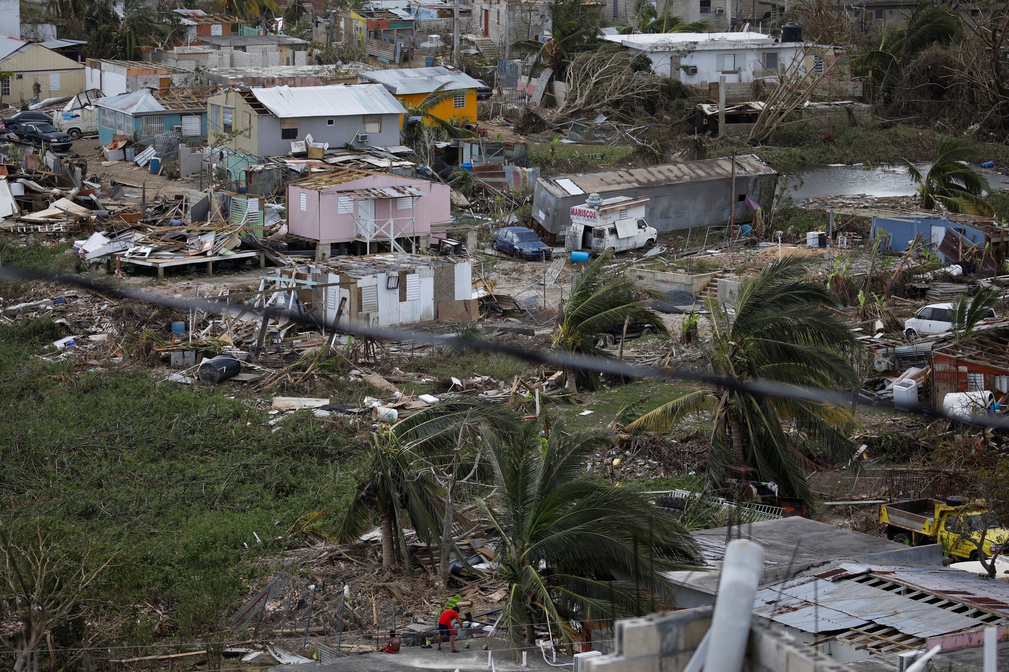 Zničené Portoriko.