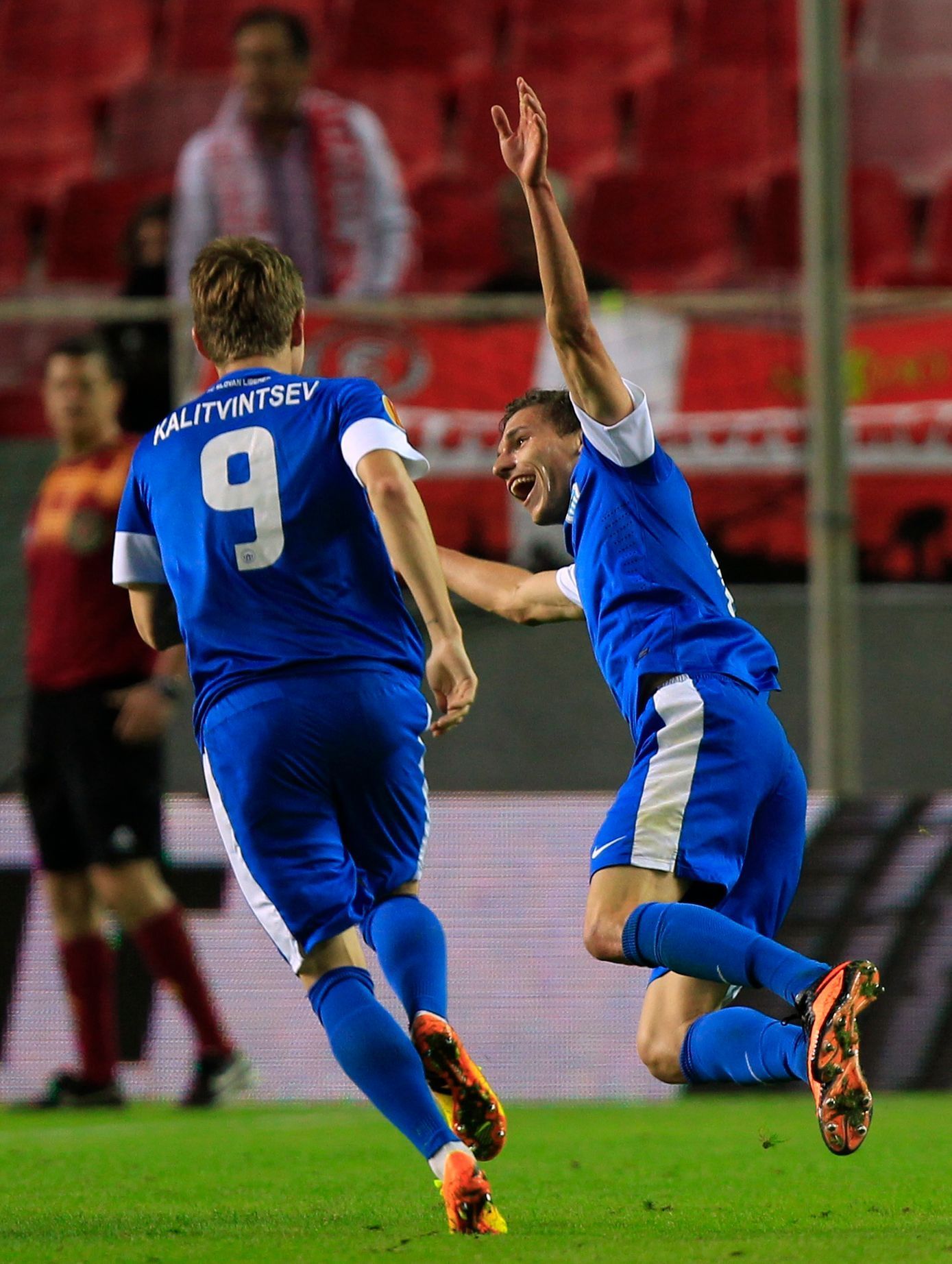 EL, Sevilla  Liberec: David Pavelka slaví gól na 1:1