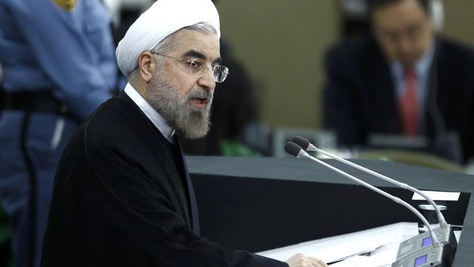 Umírněný íránský prezident Hasan Rúhání.