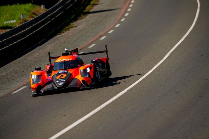 Prototyp Oreca ruského týmu G-Drive ve čtyřiadvacetihodinovce v Le Mans v roce 2021